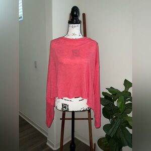 FP Movement by Free People Pink Cropped Sweatshirt